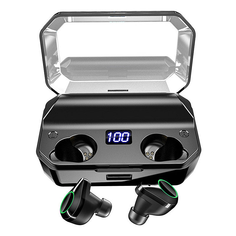 [True Wirsless] T9 Digital Display Earbuds Binaural Call bluetooth 5.0 Waterproof Earphone Stereo Bass Headset With 7000mAh Power Bank