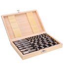 Drillpro 8Pcs 6-20mm Wood Ship Auger Drill Bit Set Woodworking Hole Saw Cutters with Box