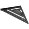 Drillpro 7Inch/12Inch Triangular Measuring Ruler Aluminum Alloy Metric/Imperial Triangle Angle Protractor