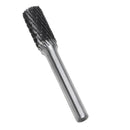 5 Types 6mm Shank Tungsten Carbide Burrs 50.35-60.65mm Rotary File Grinding Head Abrasive Tool