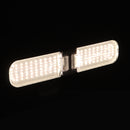 E27 30W SMD2835 Deformable Full Spectrum Two-Leaf 120 LED Grow Light Bulb With Lamp Holder Clip AC110-265V