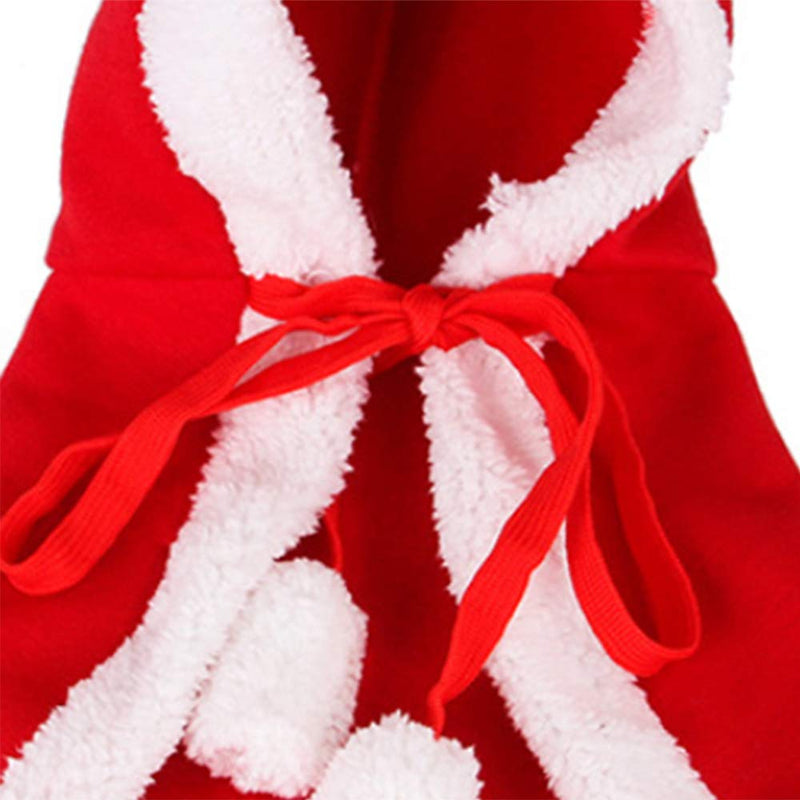 Christmas Pet Clothes Creative Pet Cloak Hooded Christmas Dog Cat Red Color Clothes Costume Santa Claus New Year Clothing for Pets