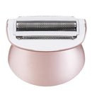 2 in 1 Women Cordless Electric Hair Remover Epilator 2 Speeds Rechargeable Waterproof Dry& Wet Razor Trimmer with LED Light