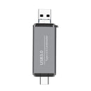 Type-C USB3.0 3-in-1 Card Reader SD/TF Card Reader High Speed 5Gbps Aluminum Alloy Card Reader