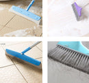 Mannual Magic Dust Hair Bathroom Wiper Broom Handle Blade Cleaning Brush Sweep Rubber Sweep Cleaner