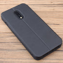 For OnePlus 7 Case Bakeey Flip with Stand Card Slot Full Body Brushed Leather Shockproof Soft Protective Case