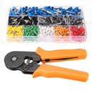 Excellway 800 PCS Connectors Terminal with Adjusting Ratchet Crimping Pliers Crimper Tool Kit