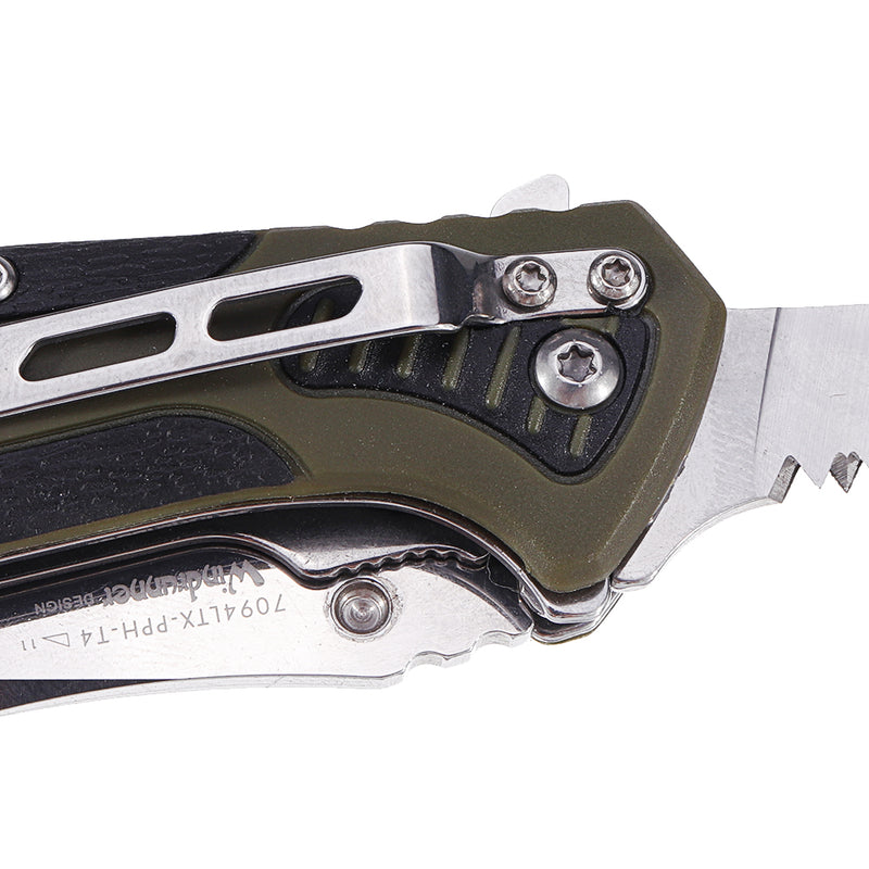Sanrenmu Multifunctional Tools Folding Pocket EDC Camping Survival Tools Rope Cutter Glass Hammer Screwdriver Bottle Opener