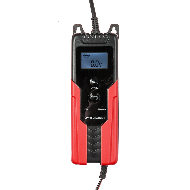 Intelligent LCD Display Battery Charger Automatic Pulse For 6V/12V Lead-acid For Car Motorycle Boat