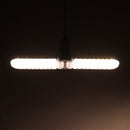 E27 30W 2835 Two-Leaf Foldable Deformable Full Spectrum LED Grow Light Bulb With Hanging Holder AC110-265V