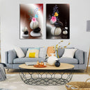 Miico Hand Painted Combination Decorative Paintings Flower Painting Wall Art For Home Decoration