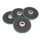 10pcs 5 Inch 40/60/80/120 Grit Flap Disc Sanding Grinding Wheels