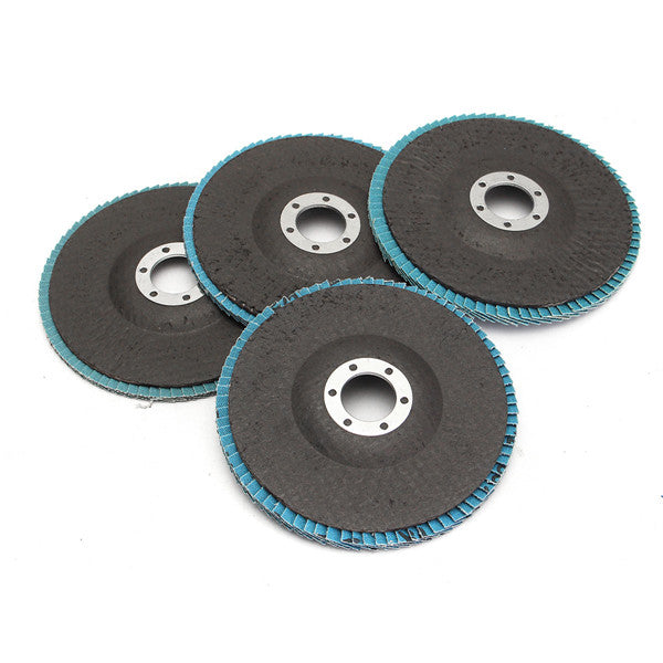 10pcs 5 Inch 40/60/80/120 Grit Flap Disc Sanding Grinding Wheels