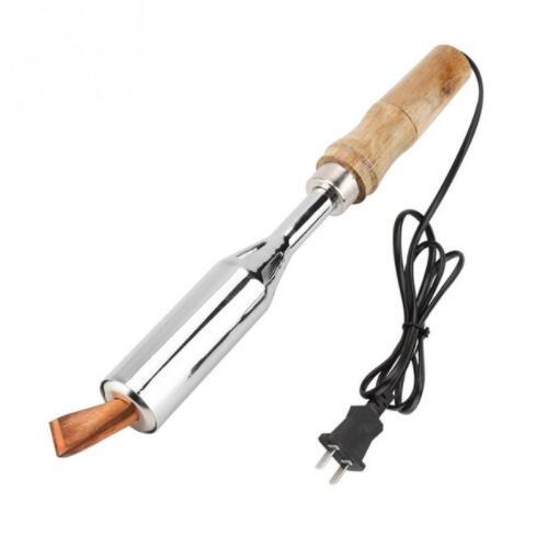 220V Electric Soldering Iron with Chisel Tip And Wood Handle Solder Station Repair Tool Large Power