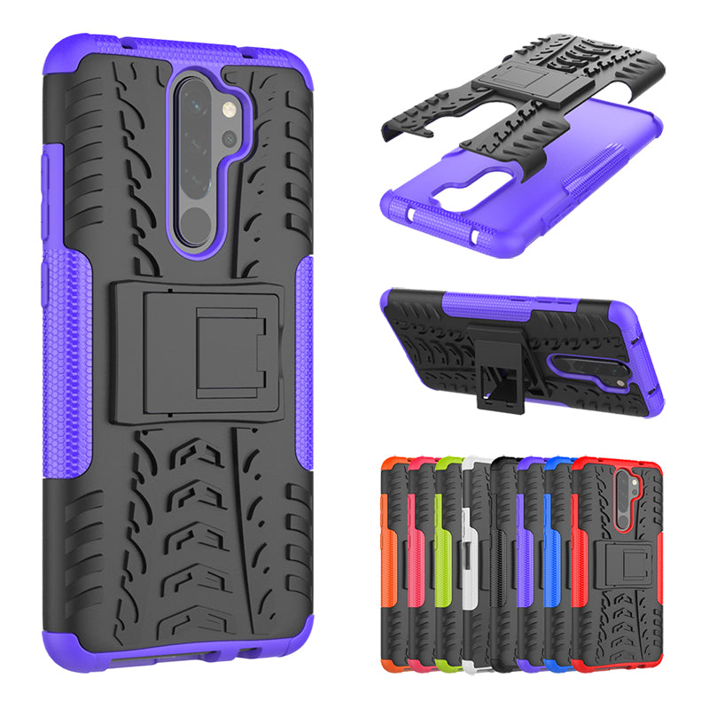 Bakeey 2 in 1 Armor Shockproof Non-slip with Bracket Stand Protective Case for Xiaomi Redmi Note 8 Pro