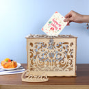 Wooden Wedding Post Box Weddings Reception Card Box With Lock Party Decoration