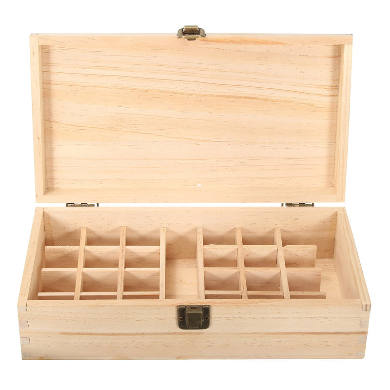 25 Grids Wooden Parts Storage Box