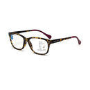 Near Far Dual Use Presbyopic Glasses Tortoiseshell Purple Leg for Men and Women with Anti blue light Comfortable Resin Presbyopic Glasses Reading Glasses Multi Focus Intelligent High Grade Portable