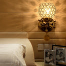 Single Head Silver/Golden Crystal Wall Light Lamp Fixture Sconce Bedroom Hallway Fitting