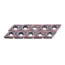 Drillpro 10pcs DCMT070204 VP15TF Carbide Insert for SDNCN1010H07/SDNCN1212H07 Turning Tool Holder