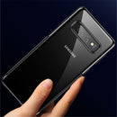 Baseus Plating Transparent Shockproof Soft TPU Back Cover Protective Case for Samsung Galaxy S10 Plus / S10+