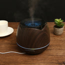 Luckyfine 7Color Light 400ML Wood Grain Aromatherapy Diffuser Portable Ultrasonic Cool Mist Humidifier