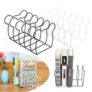 Nordic Style Iron Books Display Shelf Sundry Storage Rack Wall-mounted Decoration Star Bear Shape File Organizer Bookends Art Magazine Bookshelf