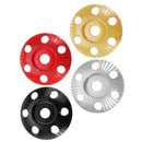 Drillpro 85mm Tungsten Carbide See Through Wood Shaping Disc Carving Disc with Hole 16mm Bore Sanding Grinder Wheel for 100 115 Angle Grinder