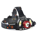 XANES 2305 1200 Lumens T6+2xCOB  Bicycle Headlamp Mechanical Zoom Adjustable Head Light
