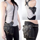 Steampunk Waist Leg Leather Bag Hip Holster Purse Vintage Pouch Belt Punk Locomotive Bag
