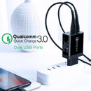 RAXFLY 30W QC3.0 Dual USB Charger Travel Wall Charger EU Plug For Oneplus 6T Xiaomi Mi8 Pocophone F1