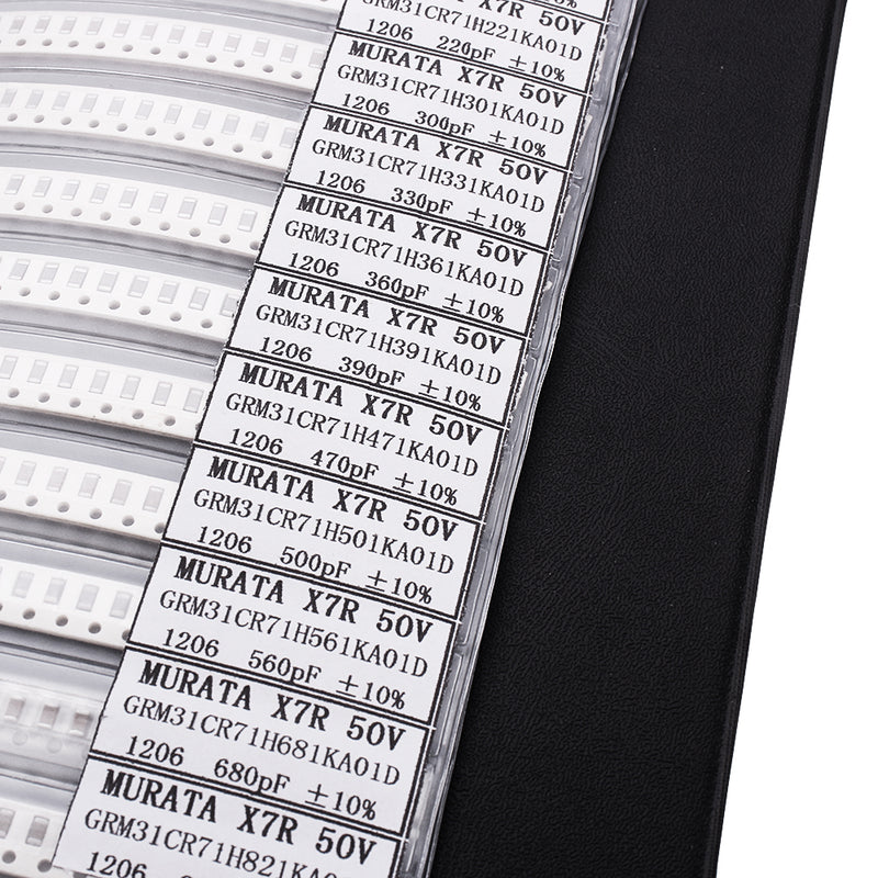 4000pcs 80values*50pcs 1206 SMD Capacitor Assorted Sample Book Kit