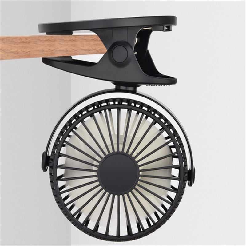 3 Speed USB/Battery Mini Fan Multi-purpose 360 Clip On Car Desk Table Laptop Cooling Fan