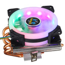 CPU Cooler 4 Heatpipes 90mm 4Pin LED RGB Cooling Fan for LGA 775/1155/1151/1150/1366 AMD