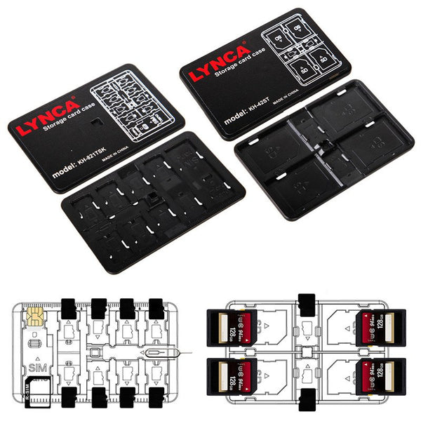 Universal 16 Slots Large Capacity Memory Card TF Card SIM Card Collection Case Storage Box