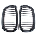 Pair Carbon Fiber ABS Front Kidney Grille For BMW F20 F21 2011-2014