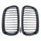 Pair Carbon Fiber ABS Front Kidney Grille For BMW F20 F21 2011-2014