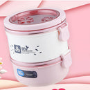 QICAR Lunch Box Thermal Stainless Steel Food Storage Container Leakproof Eco-friendly Bento Box
