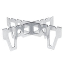 Outdoor Camping Stainless Steel Alcohol Stove Stand Cross Rack Holder Cooking Burner Support Frame