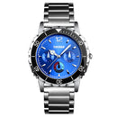 SKMEI 1482 Business Style Stainless Steel Luminous Pointer Quartz Watches Men Wrist Watch