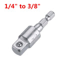 1/4 Inch Shank Socket Adapter Nut Driver Socket Impact Hex Shank Extension Drill Shank Adapter