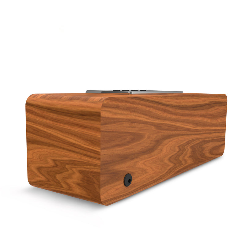 Smalody bluetooth 5.0 Speaker Portable Wooden Wireless TWS Speaker Stereo Subwoofer TF Card FM Headset