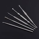 Stainless Steel Spiral Ear Pick Spoon Double Head Digging Suit Tool Manual Massager