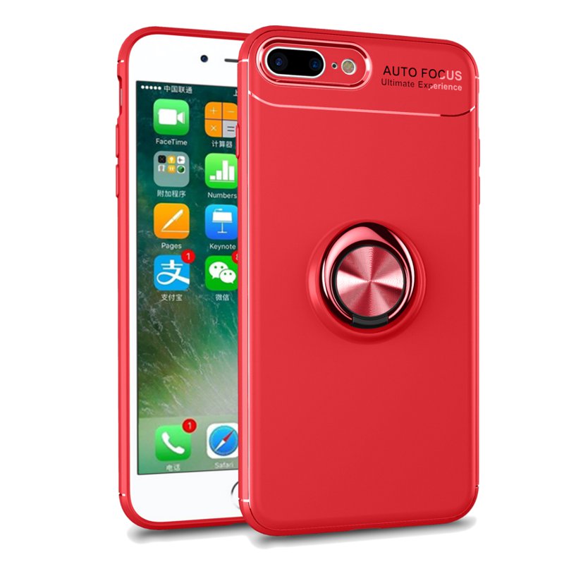 C-KU 360 Rotating Ring Grip Kicktand Protective Case For iPhone