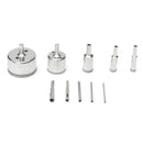 10Pcs 3-50mm Diamond Drill Bits Set Glass Hole Saw Cutter Tools