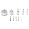 10Pcs 3-50mm Diamond Drill Bits Set Glass Hole Saw Cutter Tools