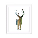 Miico Hand Painted Oil Paintings Simple Male Deer A Wall Art For Home Decoration Painting