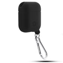 Portable Anti-lost Shockproof Silicone Protective Case Cover with Hook for Apple Earphones Airpods