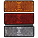2pc 12V LED Rectangle Reflector Turn Signal Tail Brake Light For Motorcycle Truck Dirt Bike Universal
