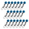 20Pcs Fishing Barrel Swivel Solid Ring Interlock Snap Pin Connector Accessories